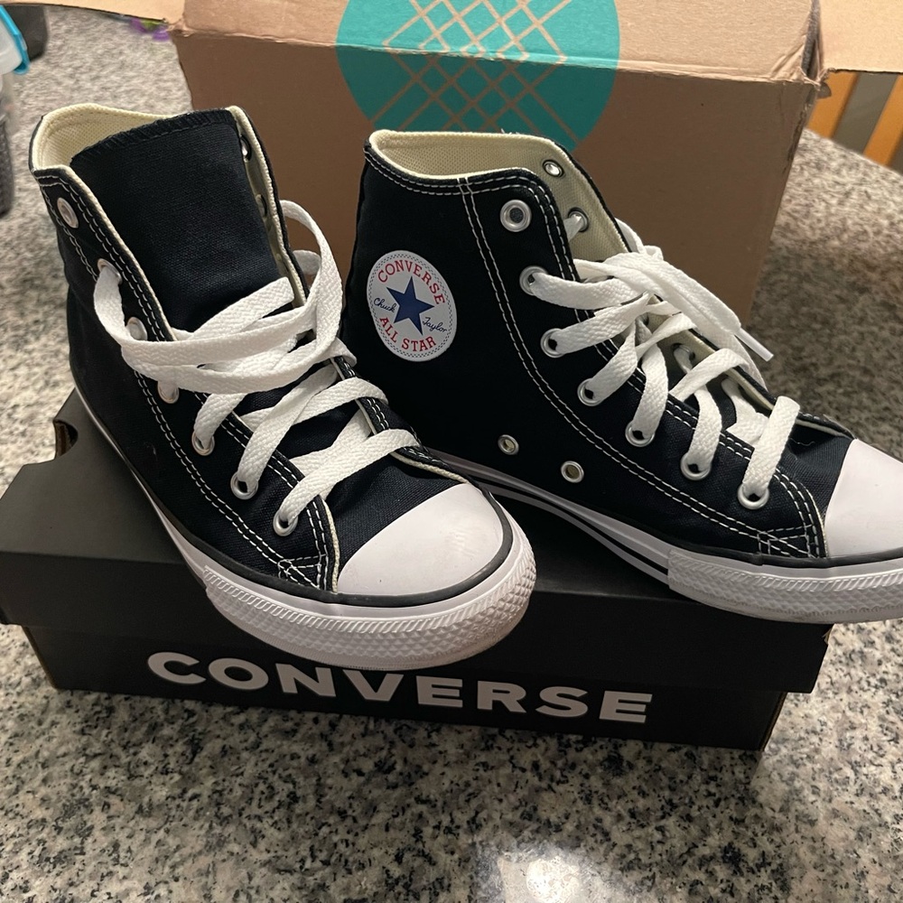 Converse Kids Black High-Top Sneakers